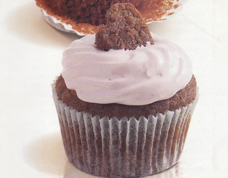 Cupcake de chocolate e aveia