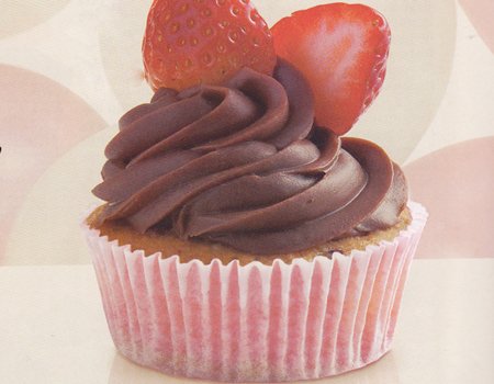 Cupcake de frutas vermelhas