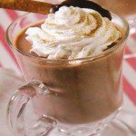 Receita de chocolate quente com chantilly