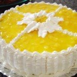 Receita de bolo gelado com recheio de abacaxi