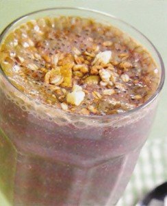 Receita de vitamina de açaí e banana