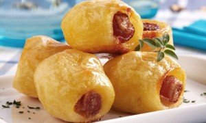 Receita de bata assada com bacon