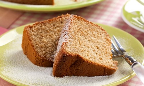 Bolo de mel com chá mate