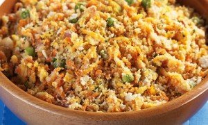 Receita de farofa de legumes