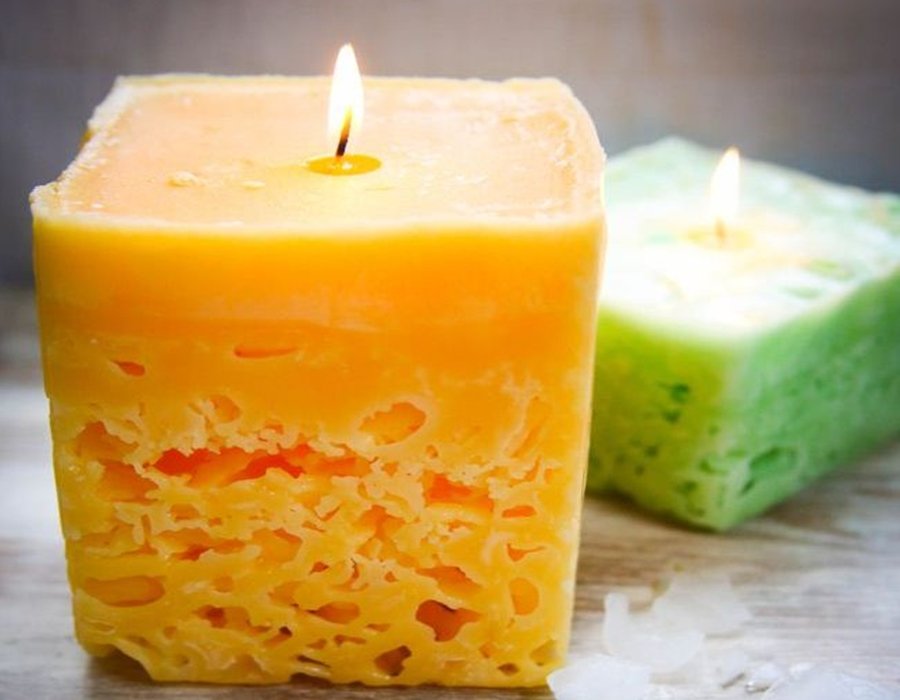 Faça velas de gelo reciclando velas usadas
