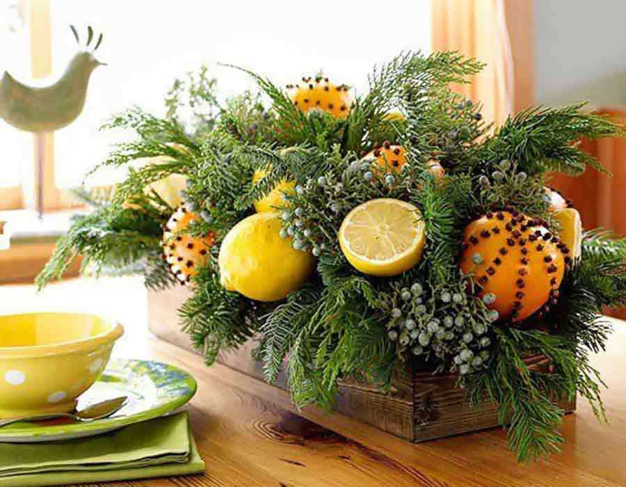 Dicas de decoração de Natal usando laranja