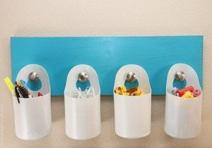 Como fazer organizadores de potes de plástico