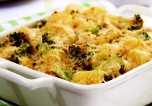 Receita de gratinado de batata e brócolis