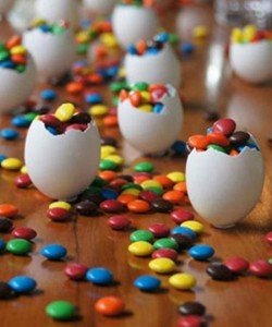 Dicas de decoração de Páscoa usando cascas de ovos