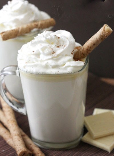 Chocolate branco quente