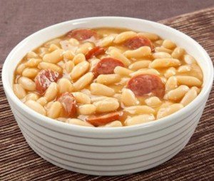 Receita de feijão branco com linguiça