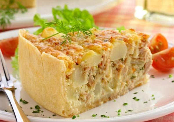 Torta de atum e batata