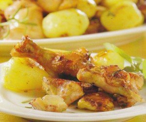 Receita de frango assado com batata