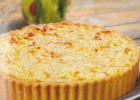 Quiche de palmito com mussarela