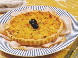 Receita de quiche de peito de peru