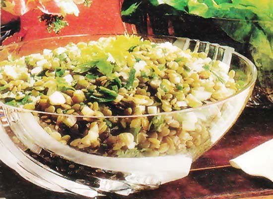 Salada de lentilhas