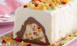 Receita de cassata com frutas cristalizadas