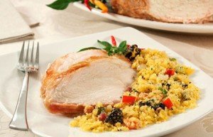 Receita de pernil com farofa colorida