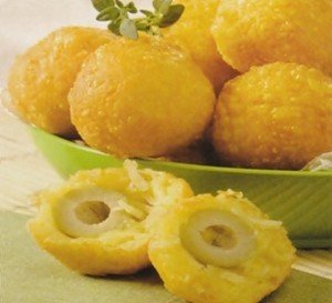 Receita de salgadinho recheado com azeitona