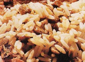 Receita de arroz com lentilha