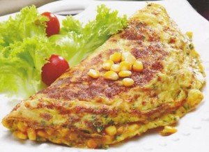 Receita de omelete caipira