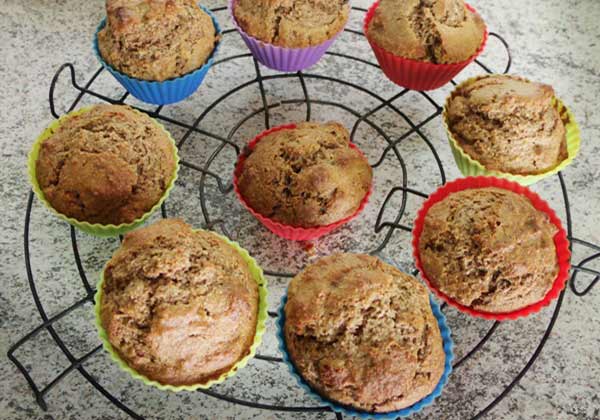 Muffin funcional de maçã