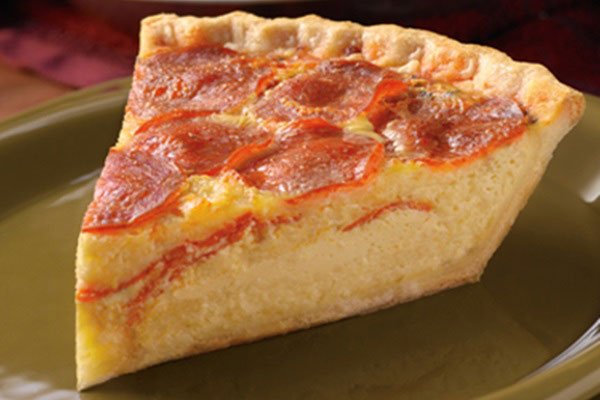 Receita de torta quiche de pepperoni