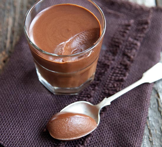 Receita de mousse de chocolate escuro