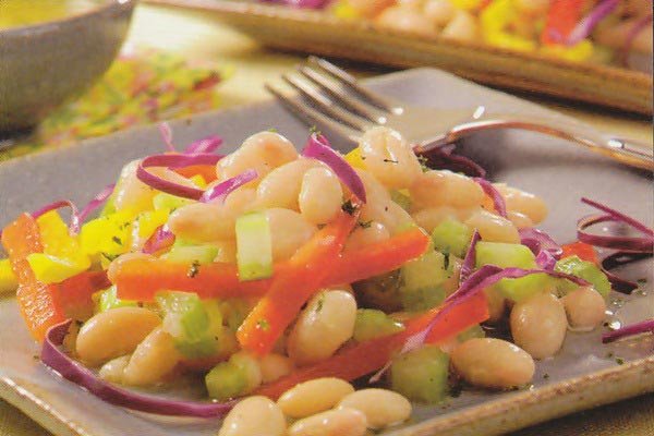 Salada de feijão branco