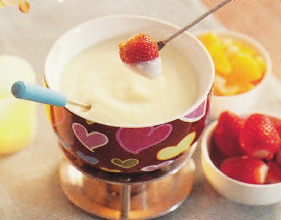 Fondue de chocolate branco