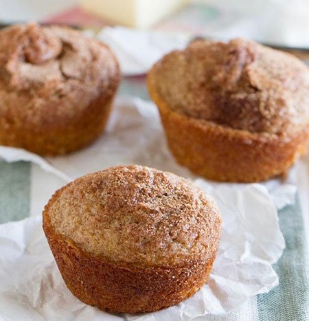 Receita de muffins de canela