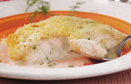 Peixe gratinado