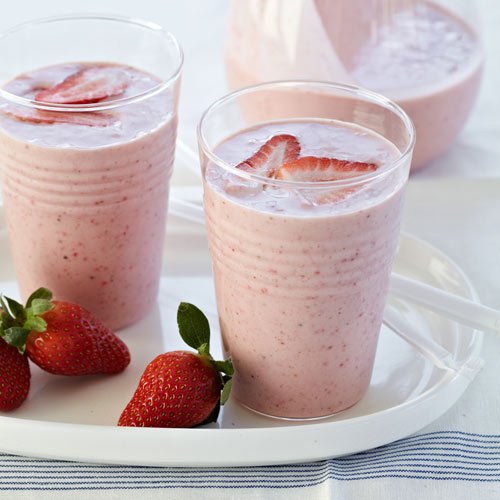 Smoothie de morango e banana