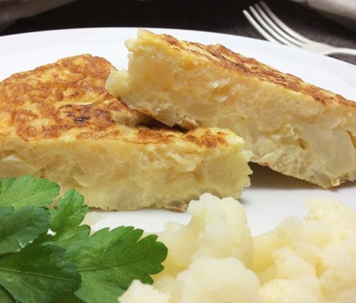 Receita de tortilha de couve-flor