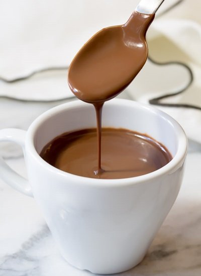 Receita de chocolate quente cremoso