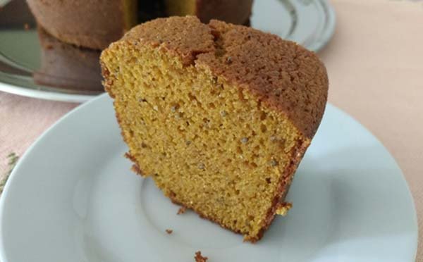 Receita de bolo de cenoura com semente de chia