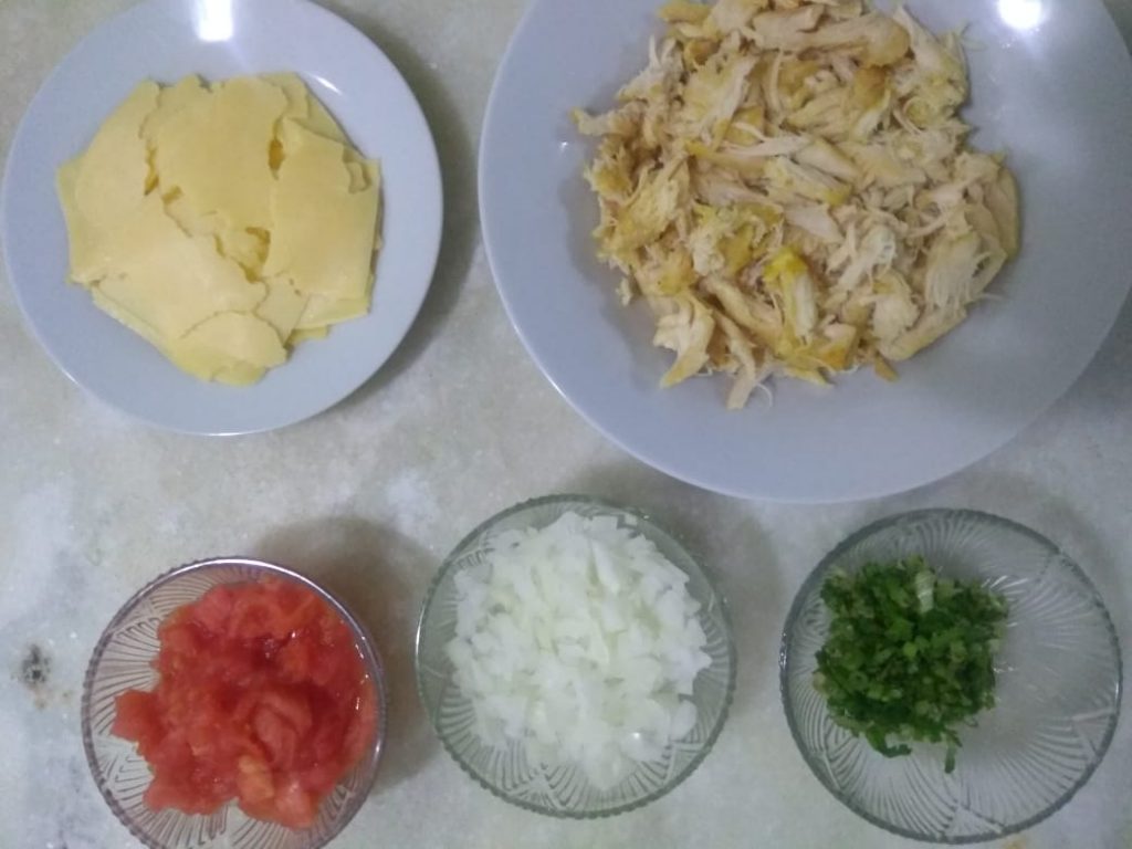 Receita de torta de abóbora com recheio de frango