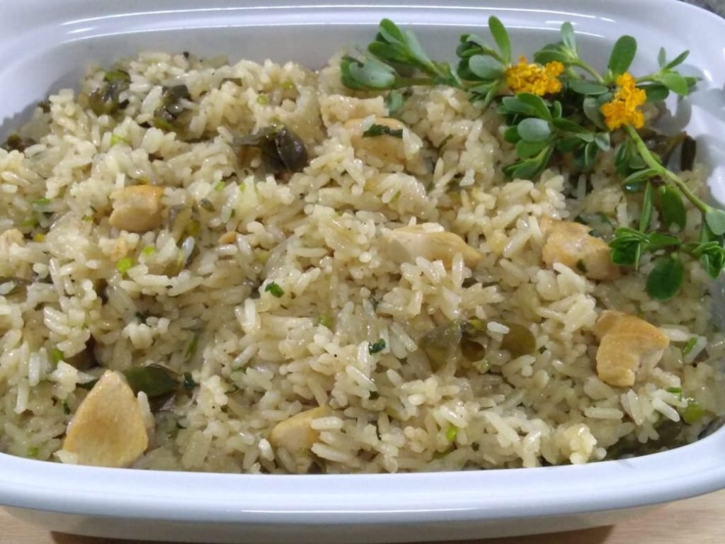 Arroz com beldroega